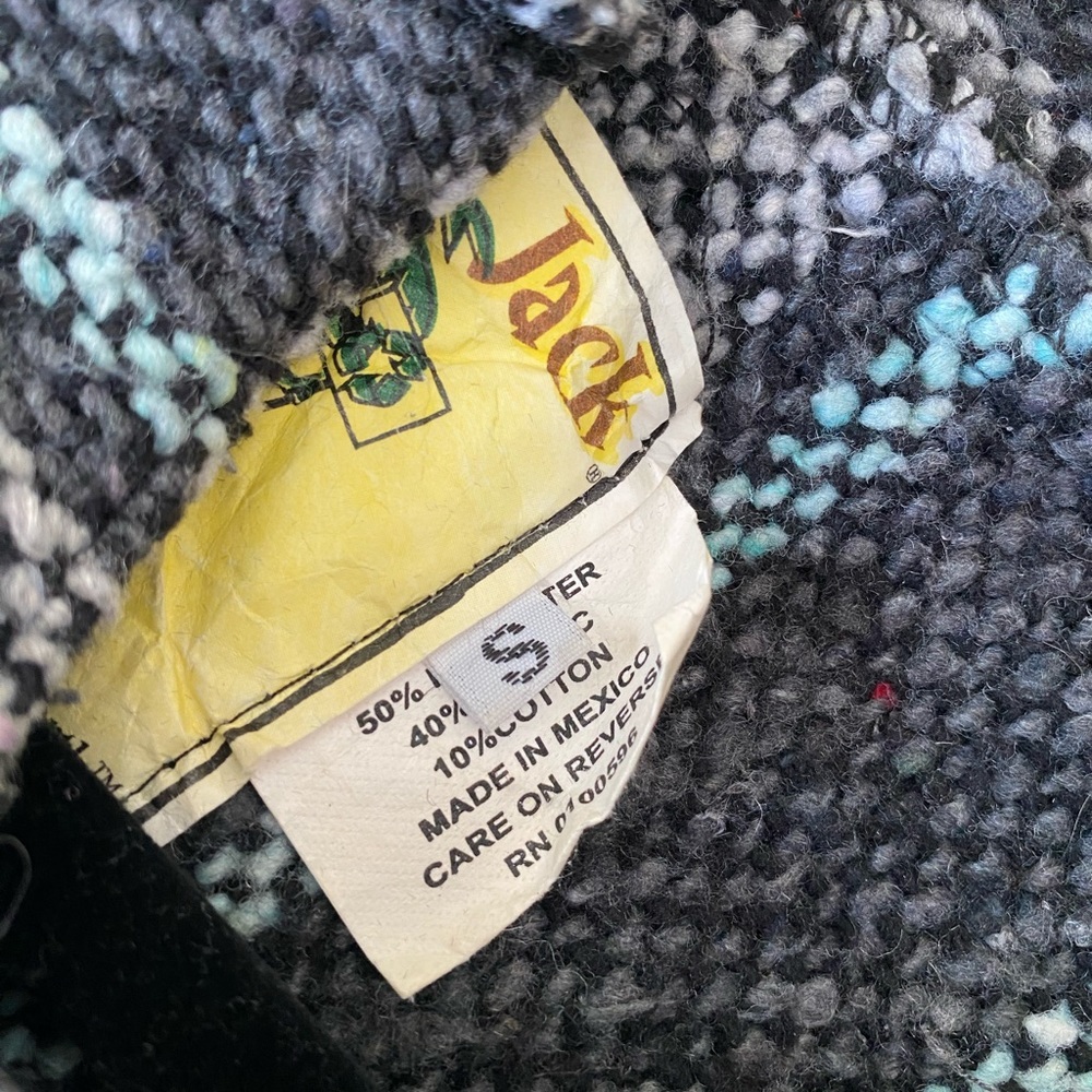 Iguana Jack Youth Hoodie 12 Small Grey Pullover Sweater Baja Surfer Poncho - Picture 6 of 6